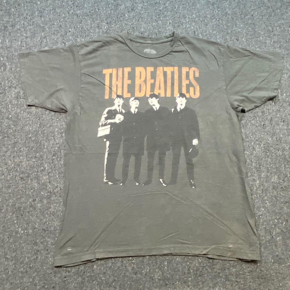 The Beatles Graphic TShirt Sz XL Mens Gray Rock Band Retro Apple‎ Corps 2010 Tee